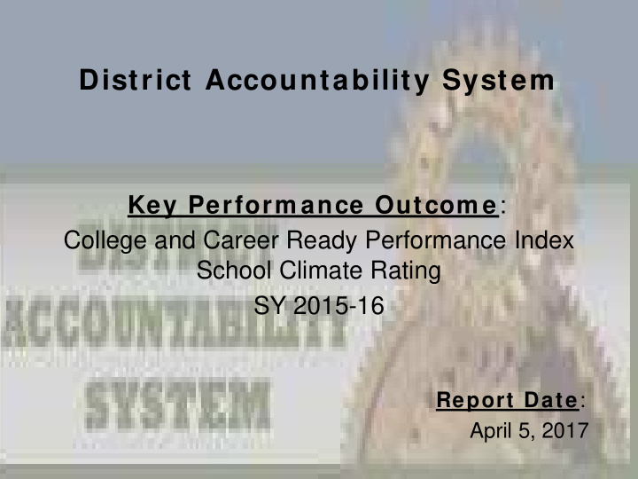 district accountability system