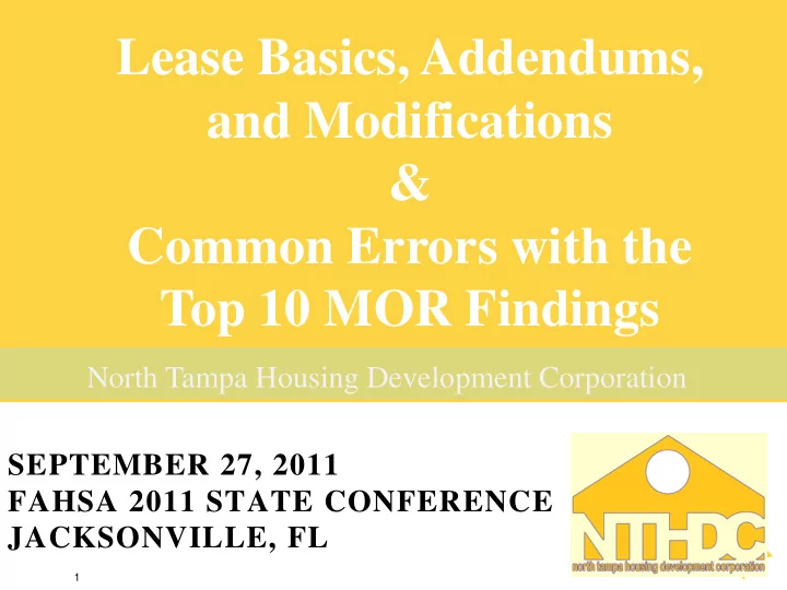 lease basics addendums and modifications common errors