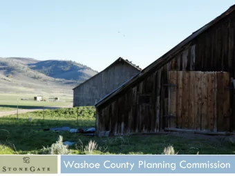 PRESENTATION TITLE  PRESENTATION SUBTITLE  Washoe County Planning Commission  StoneGate  Annexed