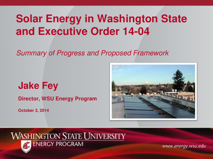 solar energy in washington state