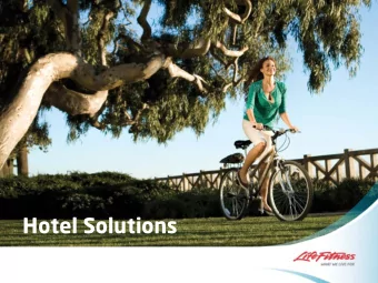Hotel Solutions  What are you doing at the moment  to optimize the stay of your  guests?  Fitness