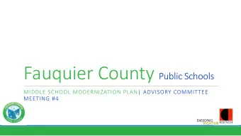 Advisory Committee Meeting #4| Agenda  1. Optio ns Re vie w /  Co mmunity Dialo g ue  # 2 Re sults