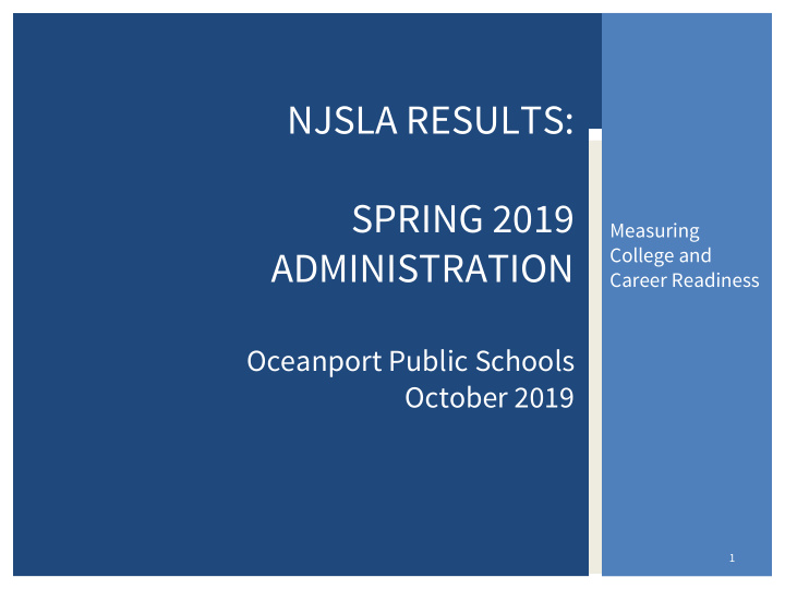 njsla results spring 2019