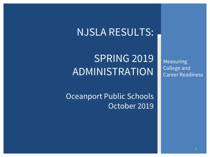 njsla results spring 2019