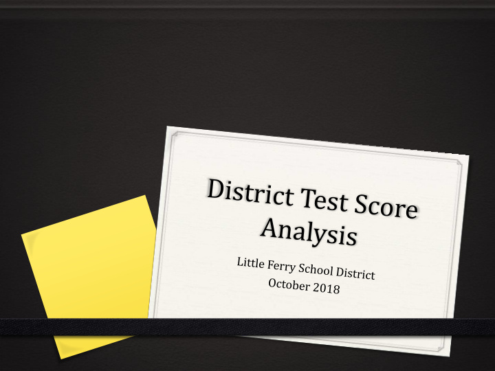 district assessments