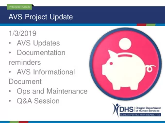 AVS Updates  Documentation  reminders  AVS Informational  Document  Ops and