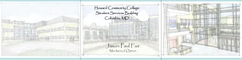 Jason Paul Fair  Mechanical Option  Howard Comm  Howard Commun  unity Co  ity College  llege