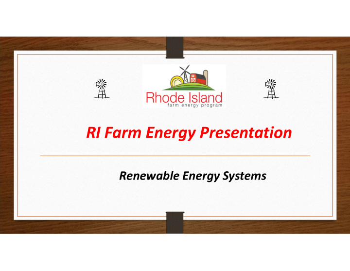 ri farm energy presentation