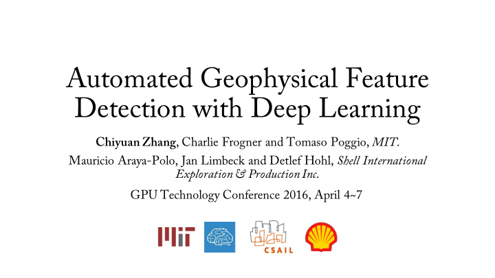 automated geophysical feature detection with deep learning
