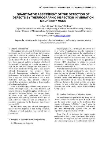 QUANTITATIVE ASSESSMENT OF THE DETECTION OF  DEFECTS BY THERMOGRAPHIC INSPECTION IN VIBRATION