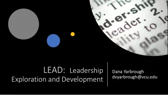 do we mean by leadership?  is leadership development  important for people with IDD  and family