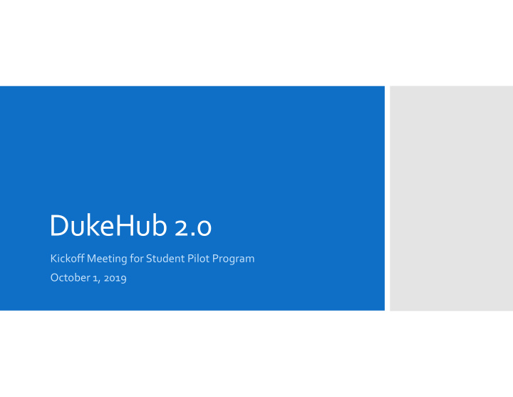 dukehub 2 0