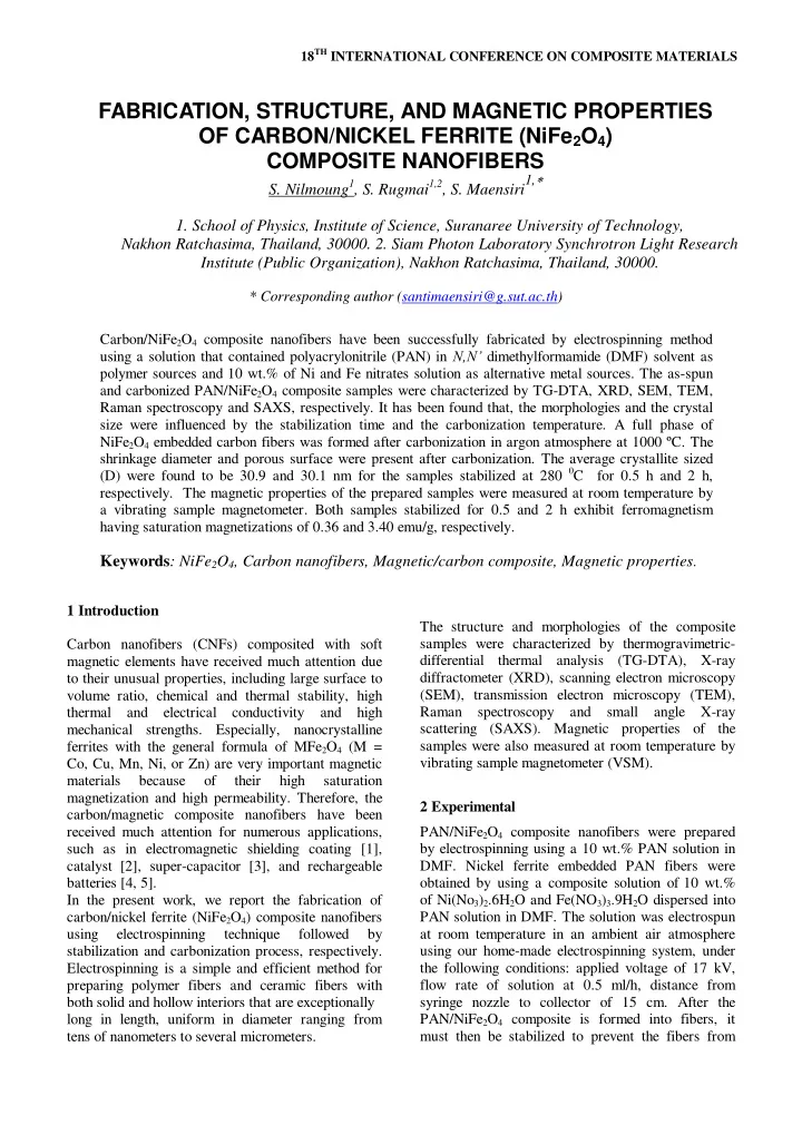 fabrication structure and magnetic properties of carbon