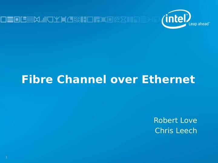 fibre channel over ethernet