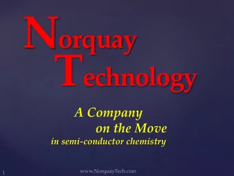 Use of Advanced Materials in Semiconductors  New Semiconductor design will rely on the supply of