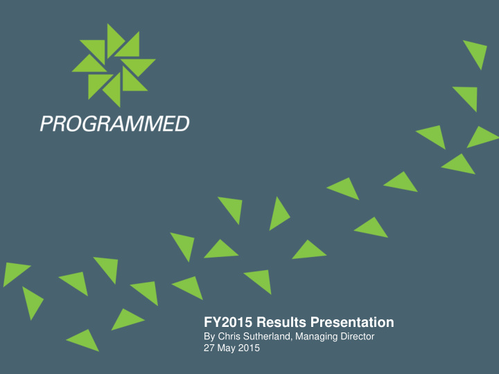 fy2015 results presentation