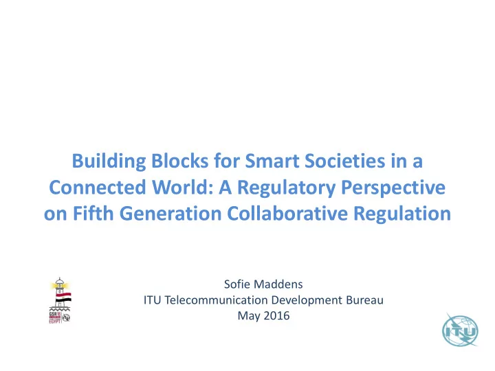 building blocks for smart societies in a