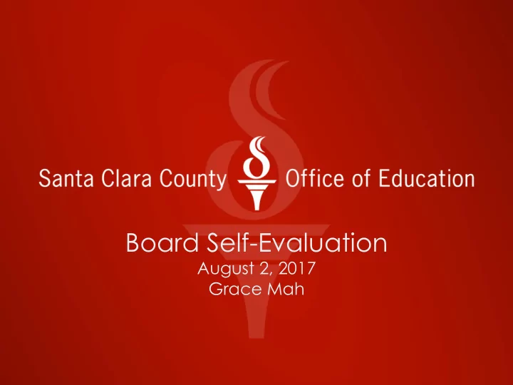 board self evaluation