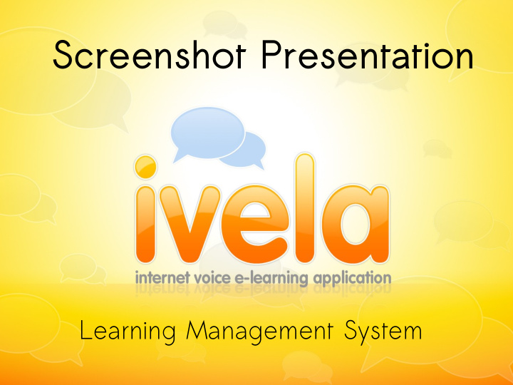 screenshot presentation