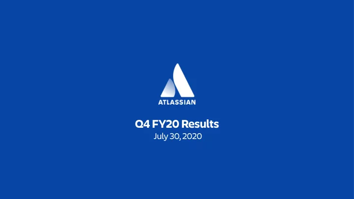 q4 fy20 results