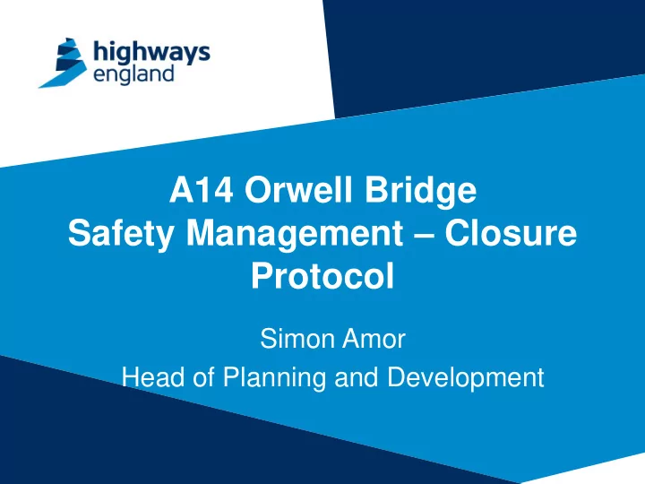 safety management closure