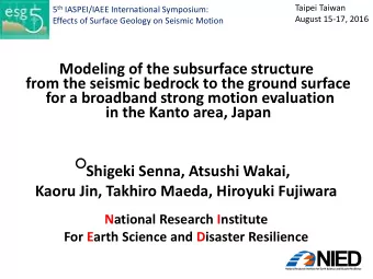 in the Kanto area, Japan  Shigeki Senna, Atsushi Wakai,  Kaoru Jin, Takhiro Maeda, Hiroyuki