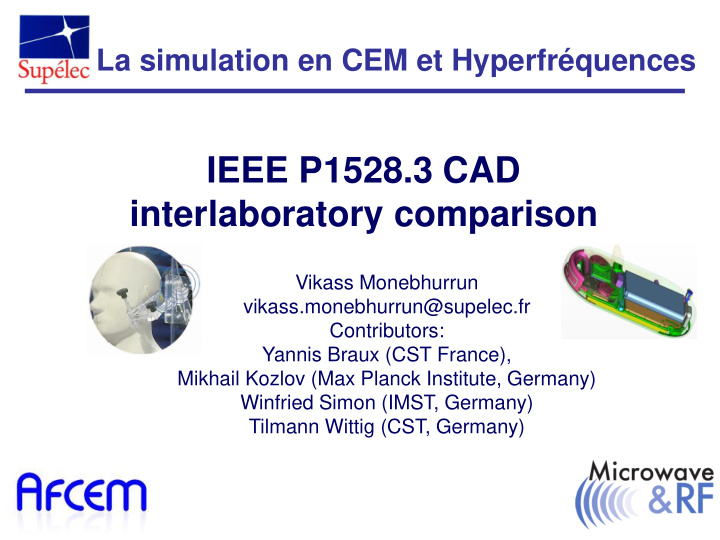 ieee p1528 3 cad interlaboratory comparison