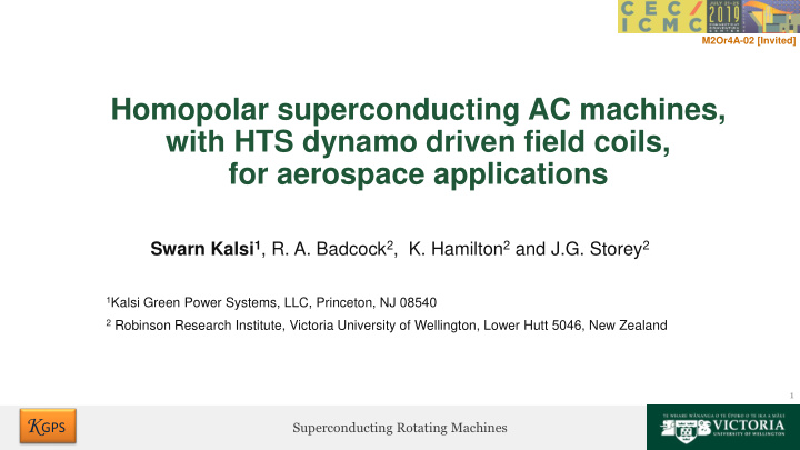 with hts dynamo driven field coils