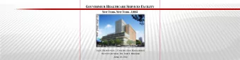 G OUVERNEUR H EALTHCARE S ERVICES F ACILITY N EW Y ORK , N EW Y ORK , 10002 A LEX D ESPOTOVICH |  C