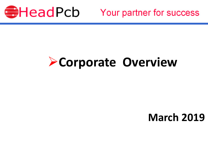 corporate overview