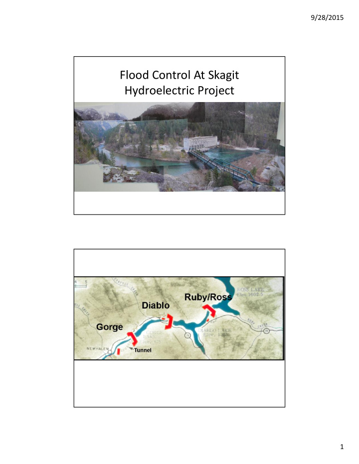 flood control at skagit hydroelectric project
