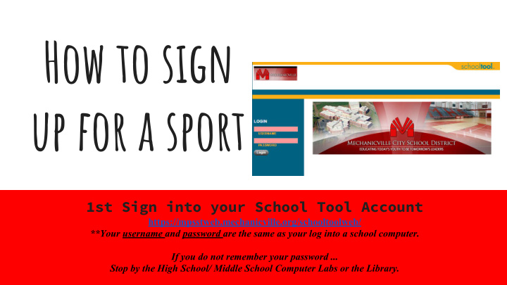 how to sign up for a sport