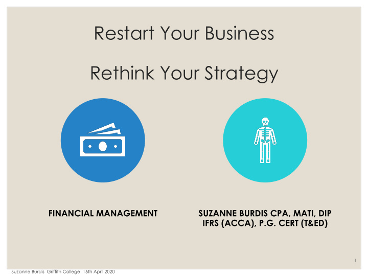 restart your business rethink your strategy