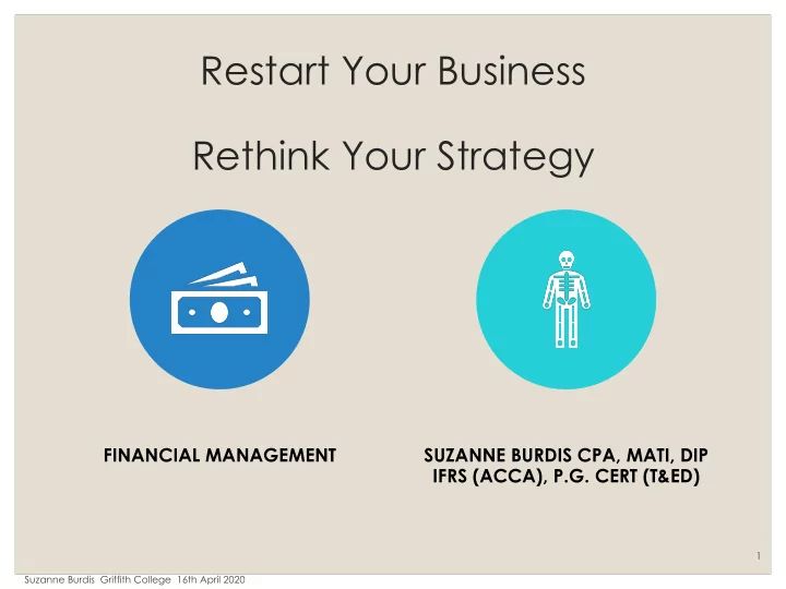 restart your business rethink your strategy