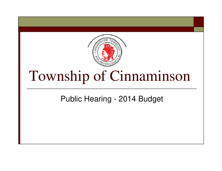 township of cinnaminson