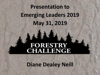 Diane Dealey Neill  Samuel  Presentation Outline  Setting the Stage  Using Your Time