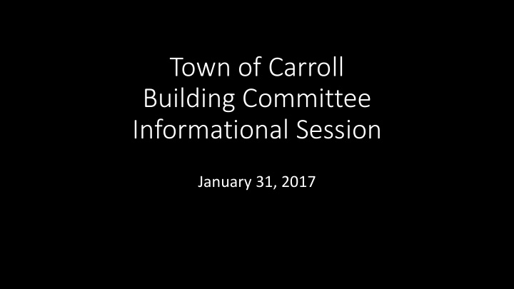 town of carroll