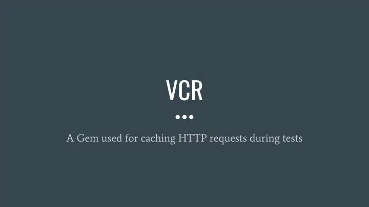 vcr