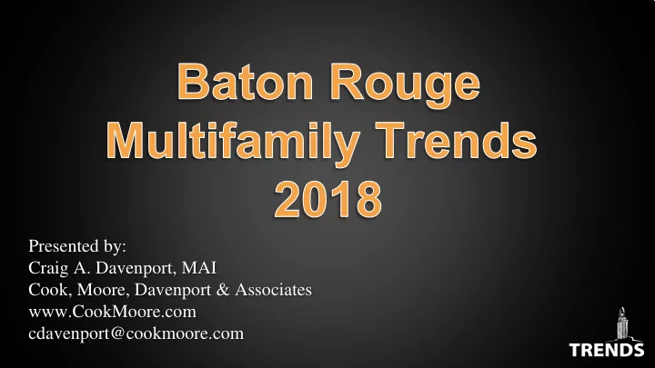 presented by craig a davenport mai cook moore davenport