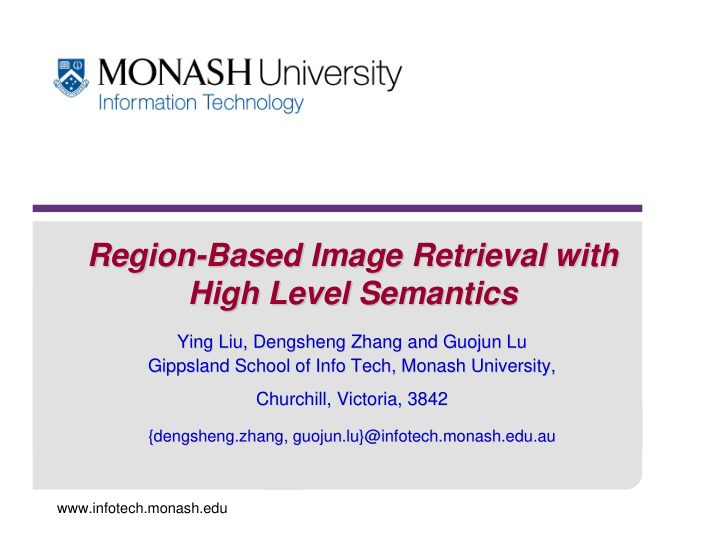 region based image retrieval with based image retrieval