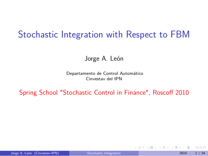 stochastic integration with respect to fbm