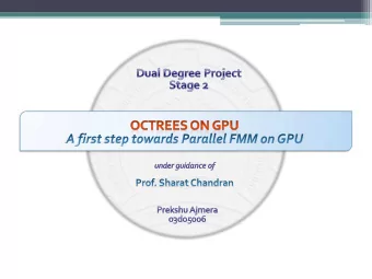 Outline  Project goal and problem definition  Prior Work: Octree textures on GPU  Parallel