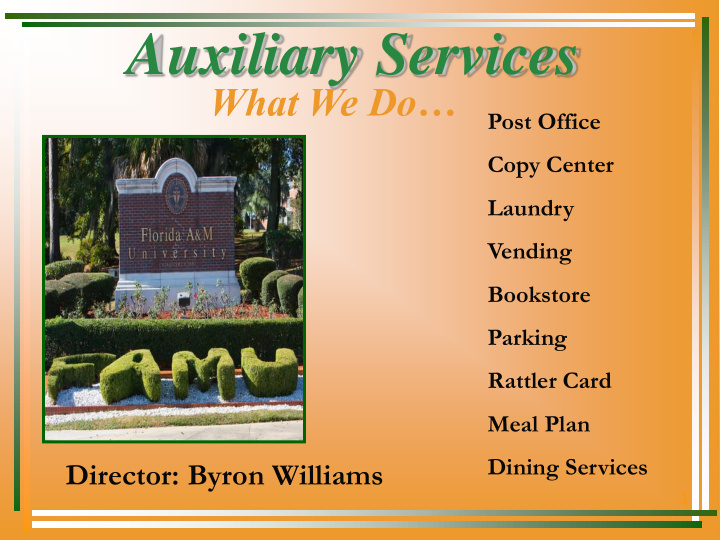 auxiliary services