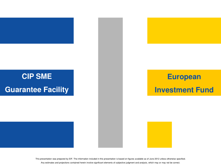 cip sme european guarantee facility investment fund