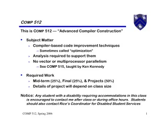 Subject Matter  Compiler-based code improvement techniques  &gt;  Sometimes called