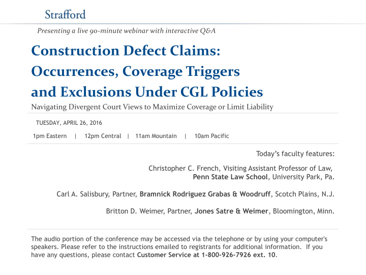 and exclusions under cgl policies