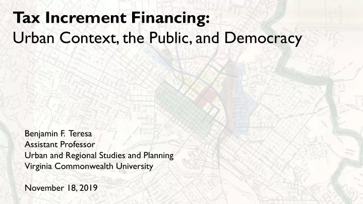 tax increment financing