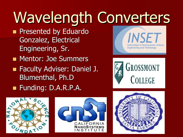 wavelength converters wavelength converters