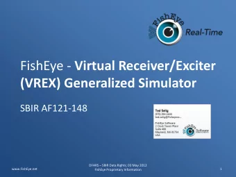 (VREX) Generalized Simulator  SBIR AF121-148 DFARS  SBIR Data Rights; 03 May 2012
