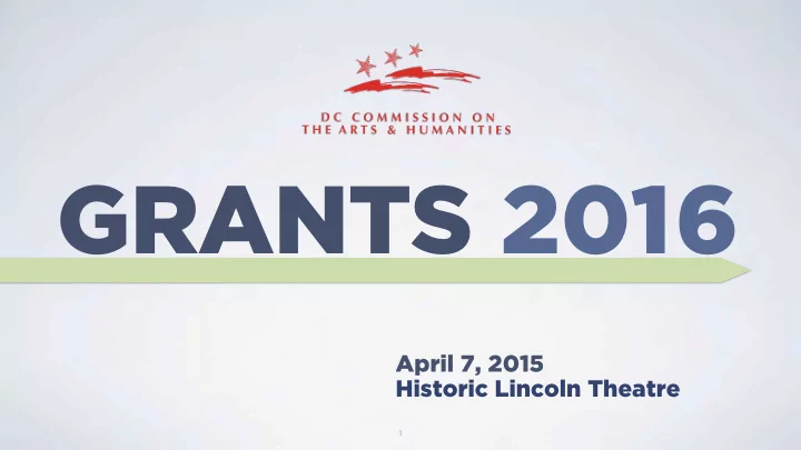 grants 2016